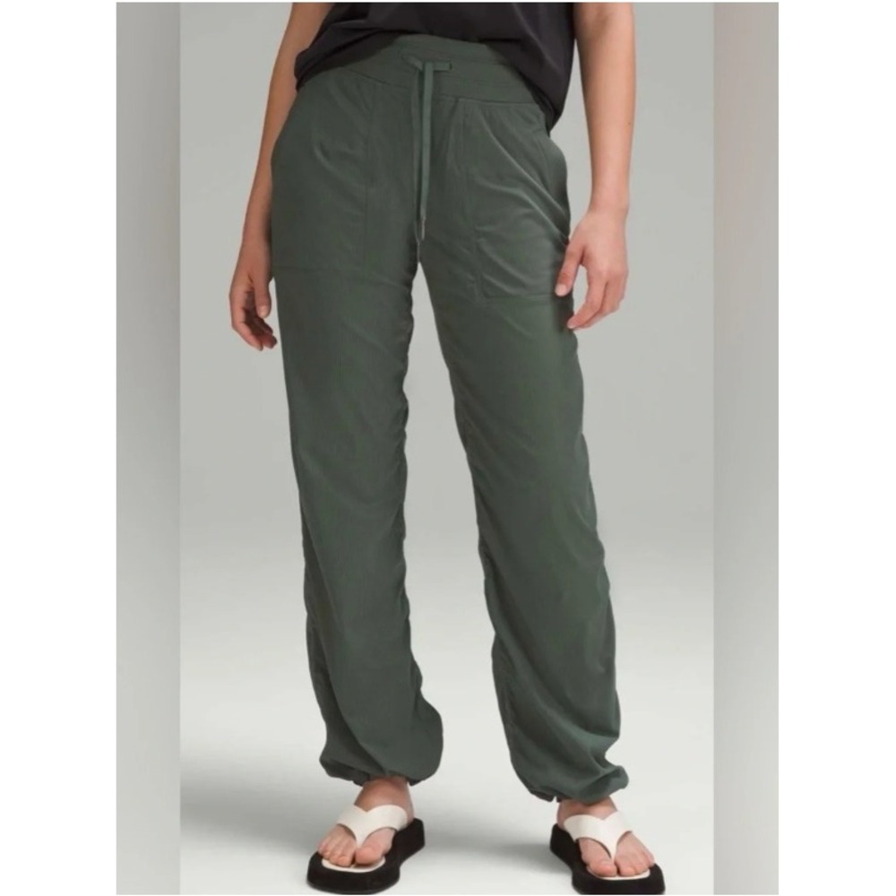 Lululemon Dance Studio Mid-Rise Full Length Pant Dark Forest Green Size 4